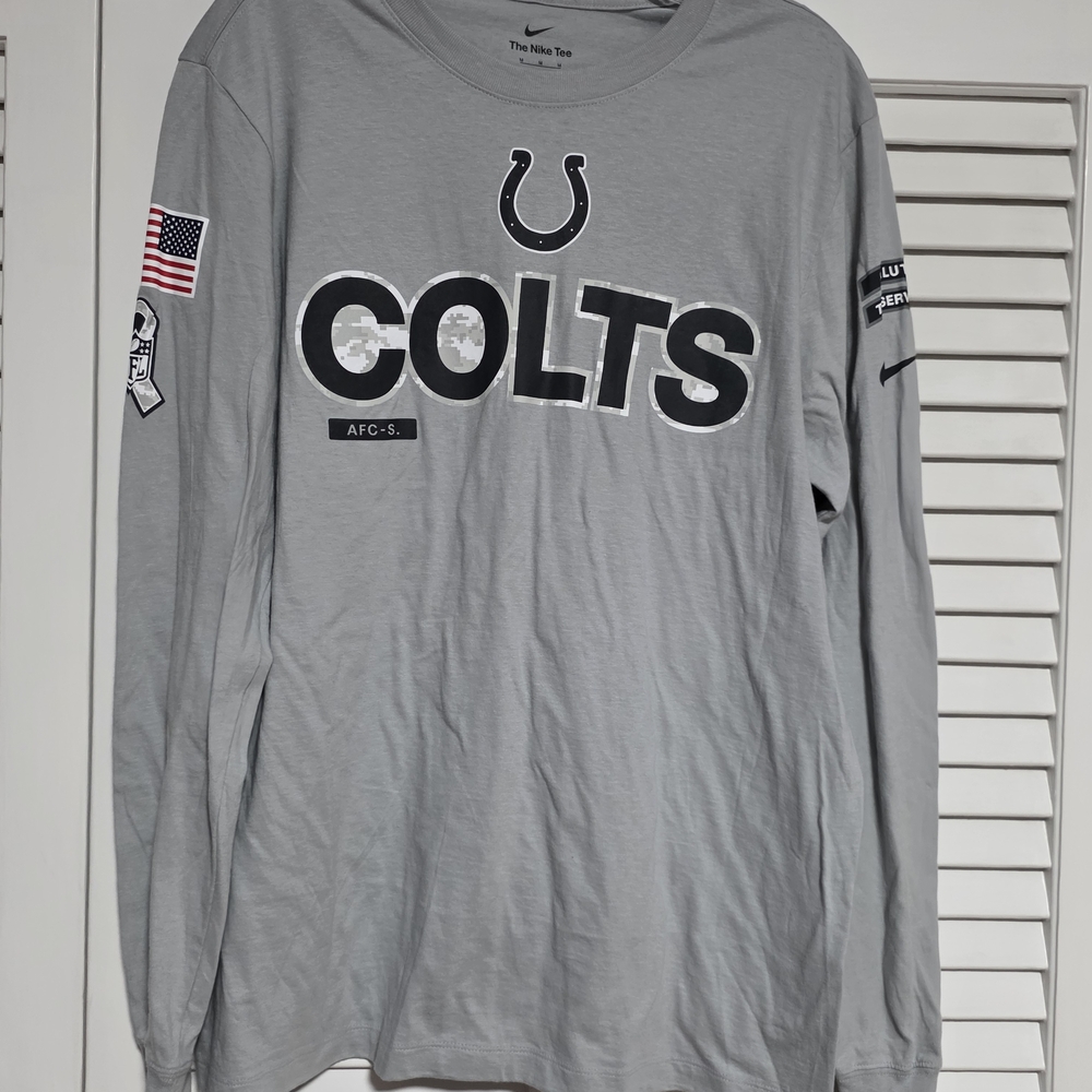 Nike Colts Gray Long Sleeve Shirt